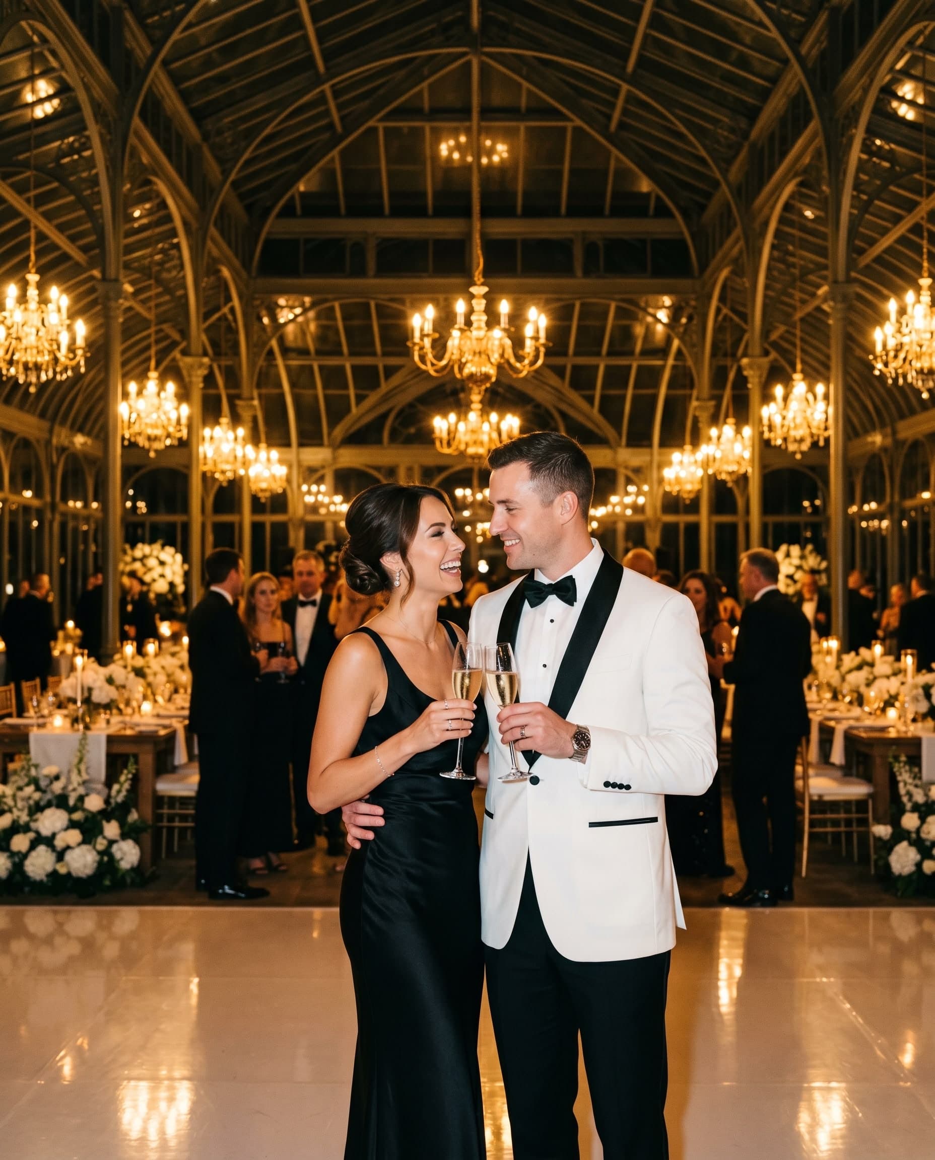 Brindisi elegante a un gala con bollicine analcoliche Frizero